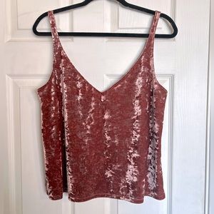 H&M velvet crop tank